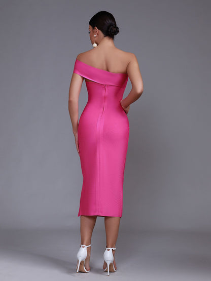 Vestido elegante rosa