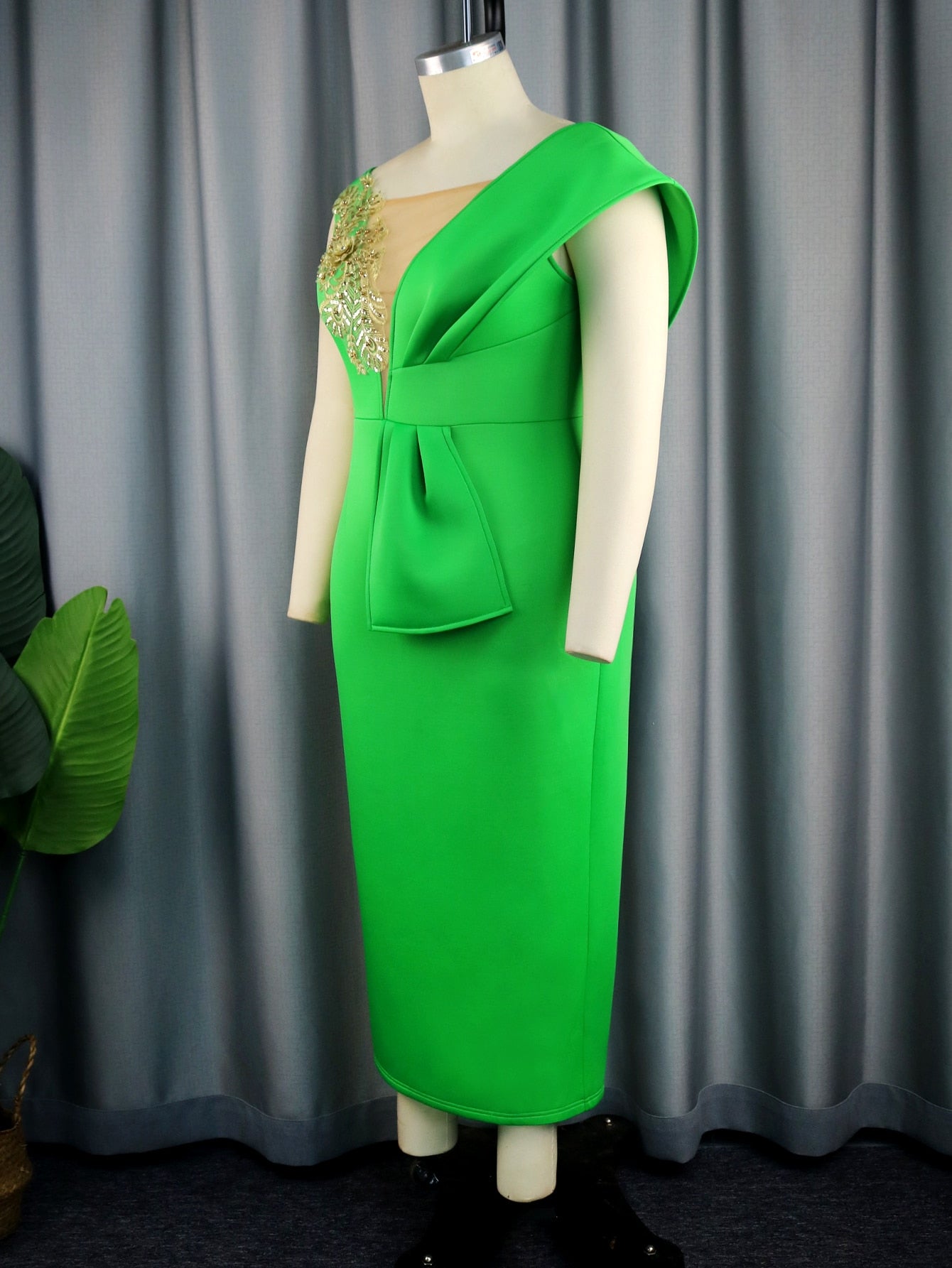 Vestido elegante color verde