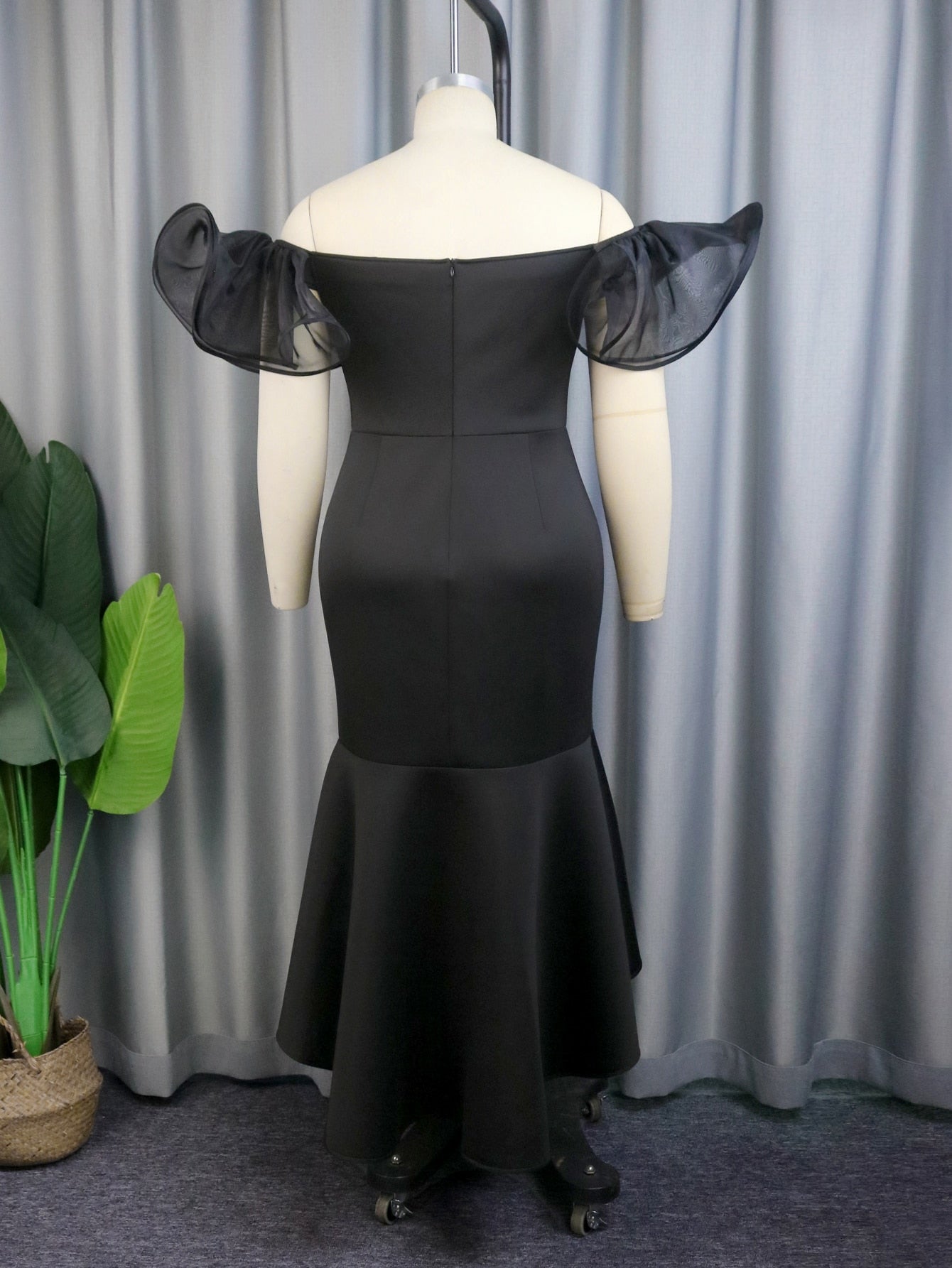 Vestido negro largo