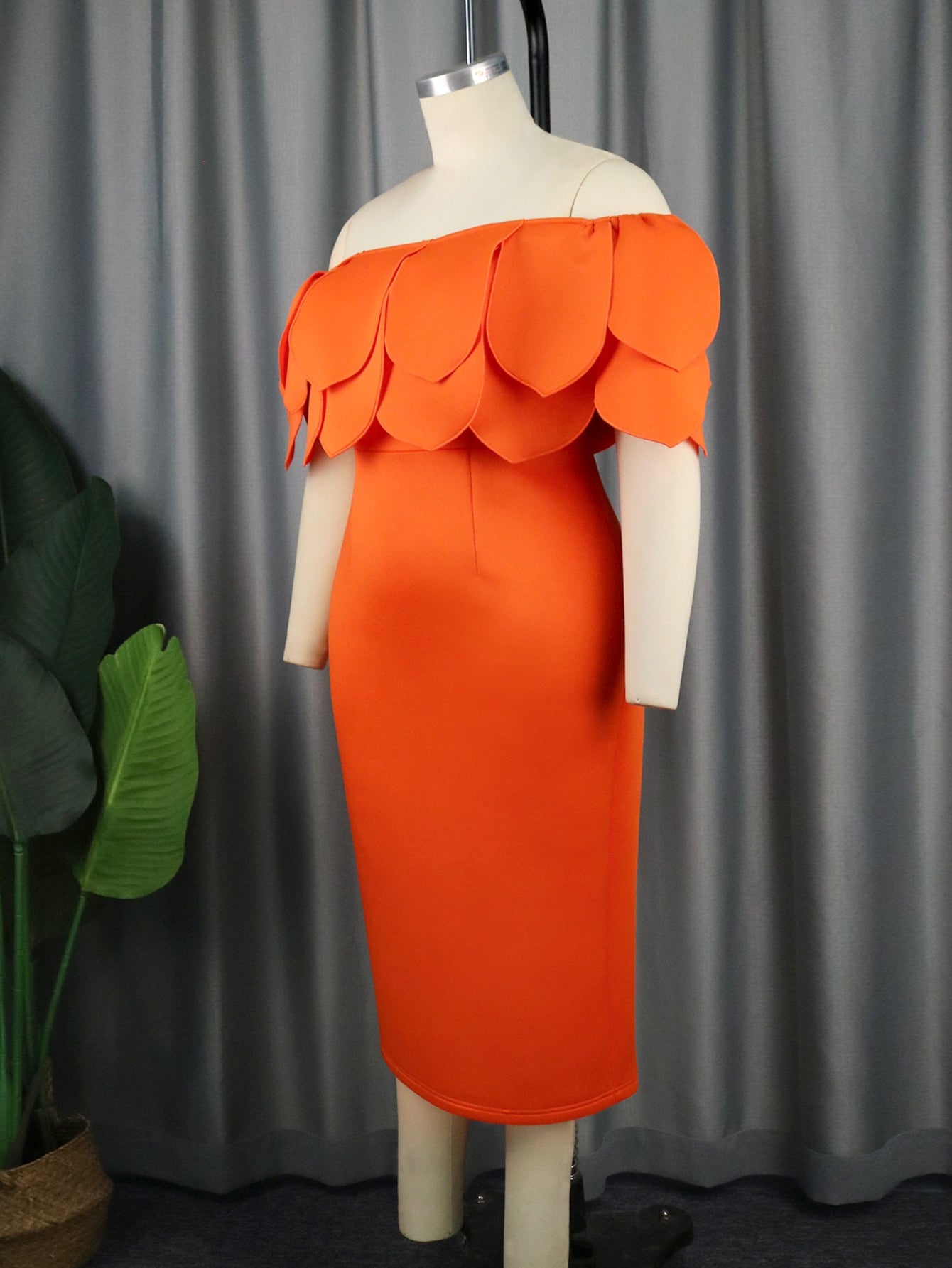 Vestido elegante naranja