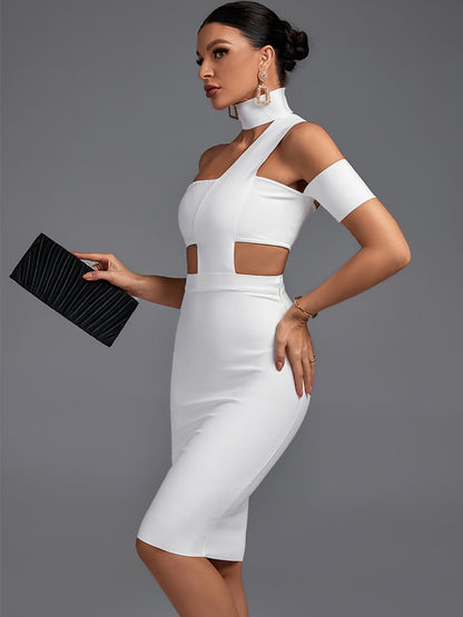 Vestido color blanco bandage