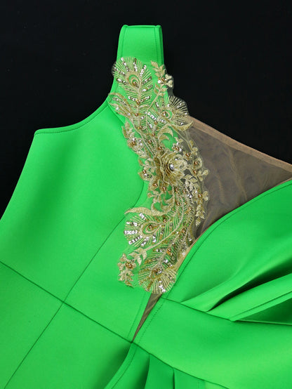 Vestido elegante color verde