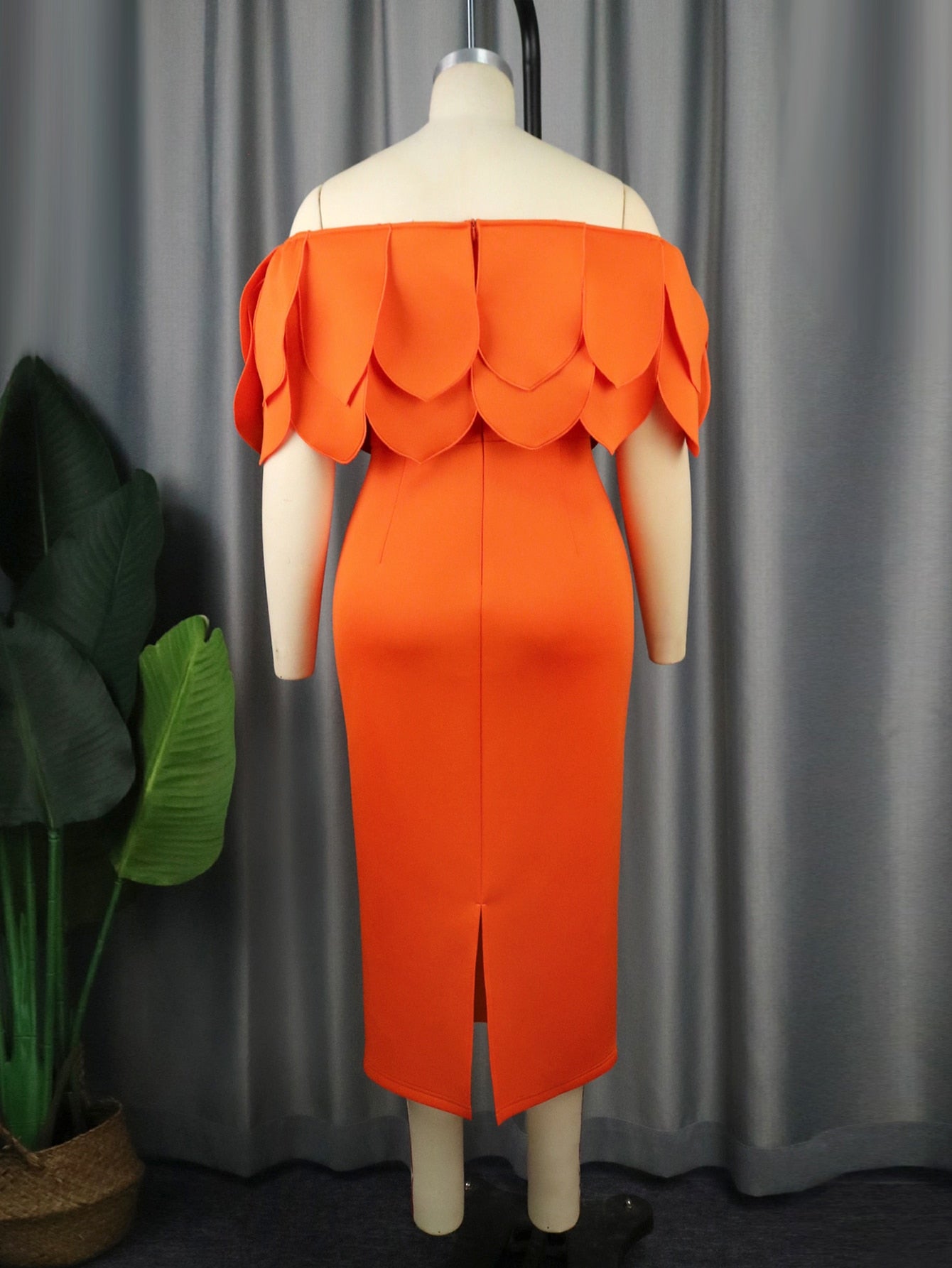 Vestido elegante naranja