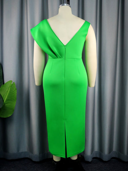 Vestido elegante color verde