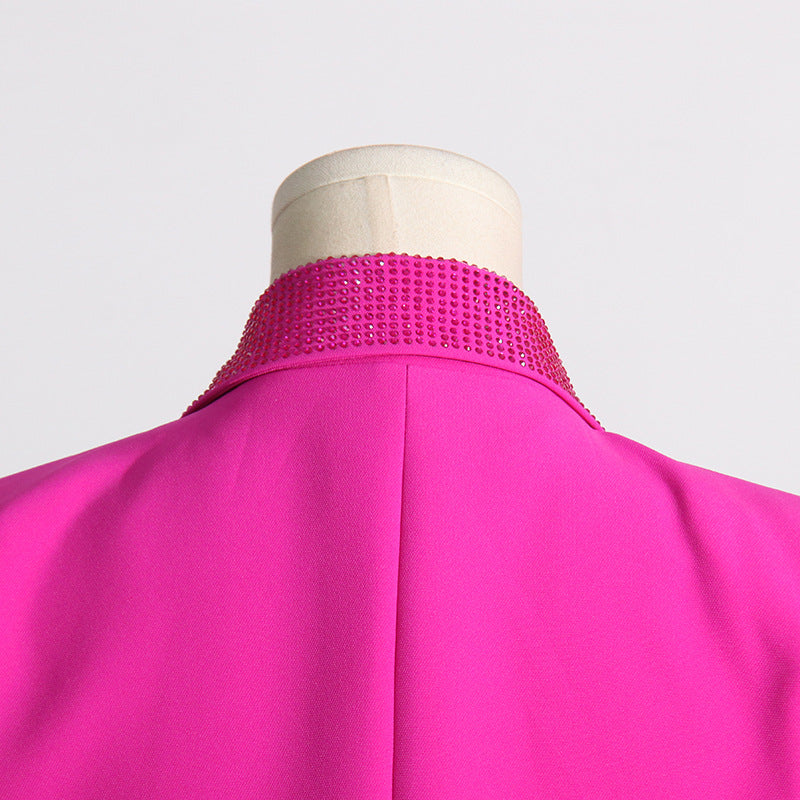 Blazer vestido color rosa