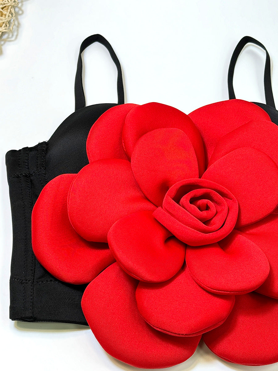 Top gala flor disponible en varios colores