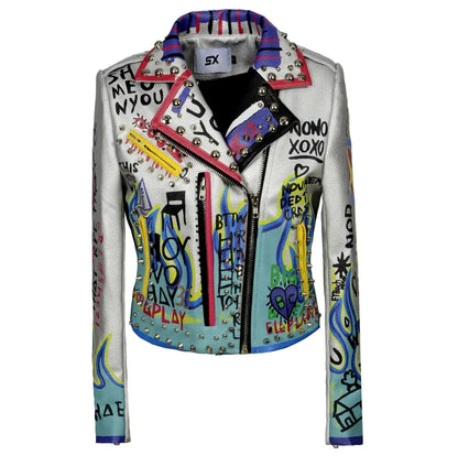 Cazadora corta gris águila